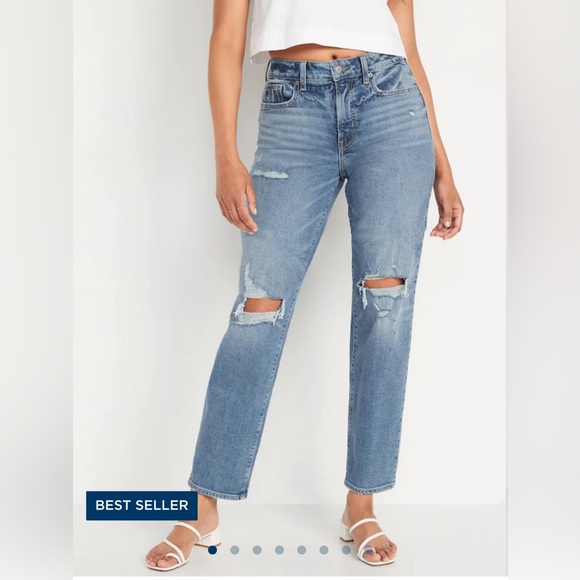 Old Navy Denim - Old Navy High-Waisted OG Loose Jeans Size 10 Tall